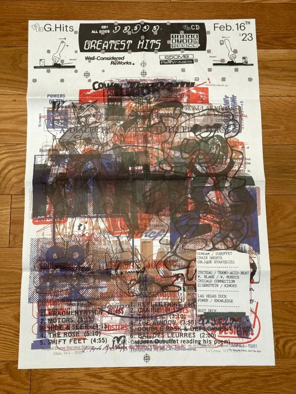 Boot Boyz “Greatest Hits” Palimpsest Two-Sided Poster